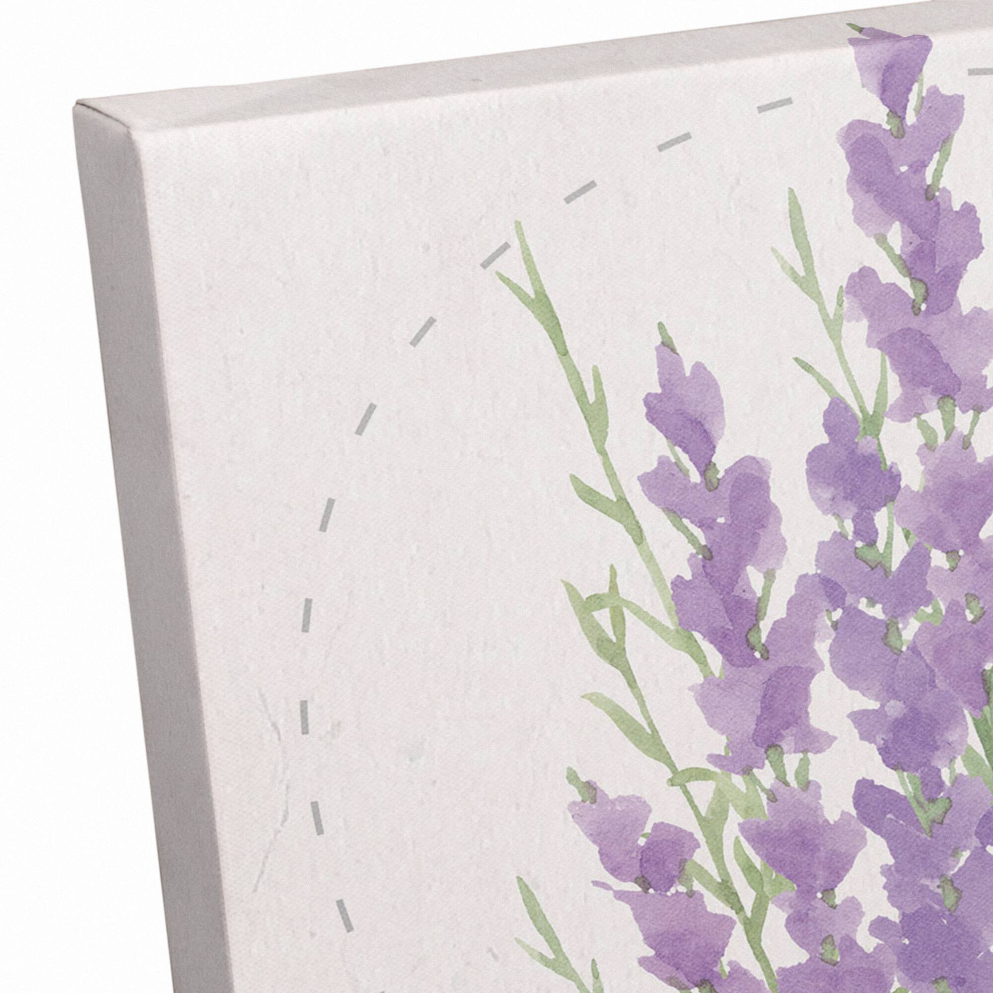 Bee Kind Lavendar 11" x 14" Canvas Wall Art